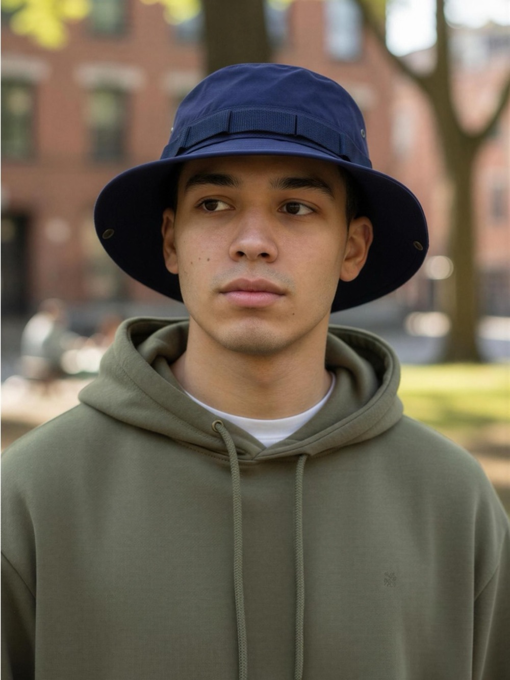 J.Crew Size S-M Blue Mini Boonie Hat Bucket New Fishing Preppy Urban J Crew - Picture 2 of 10